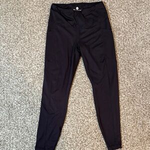 Velocity Dark Purple High-Waisted Side-Pocket Leggings